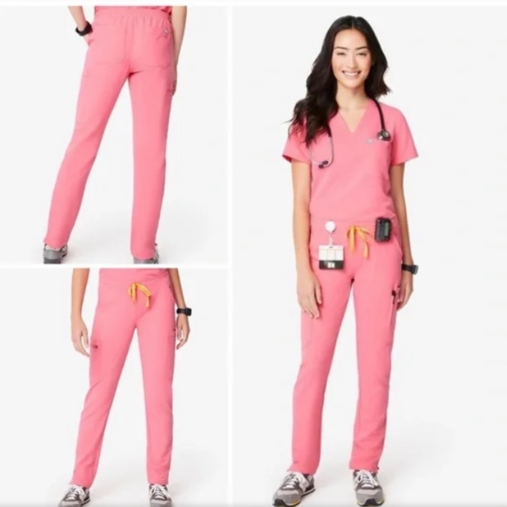 Figs Scrub Set Neon Pink- XXS Yola and Casma